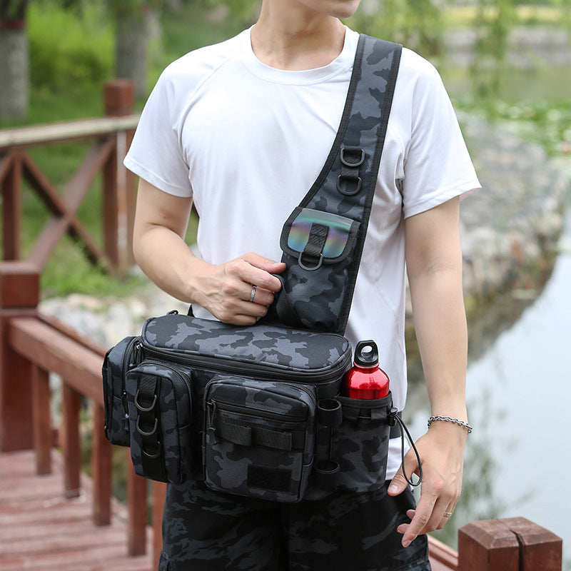 🎣 Multifunctional Outdoor Fishing Bag + FREE Tackle Kit